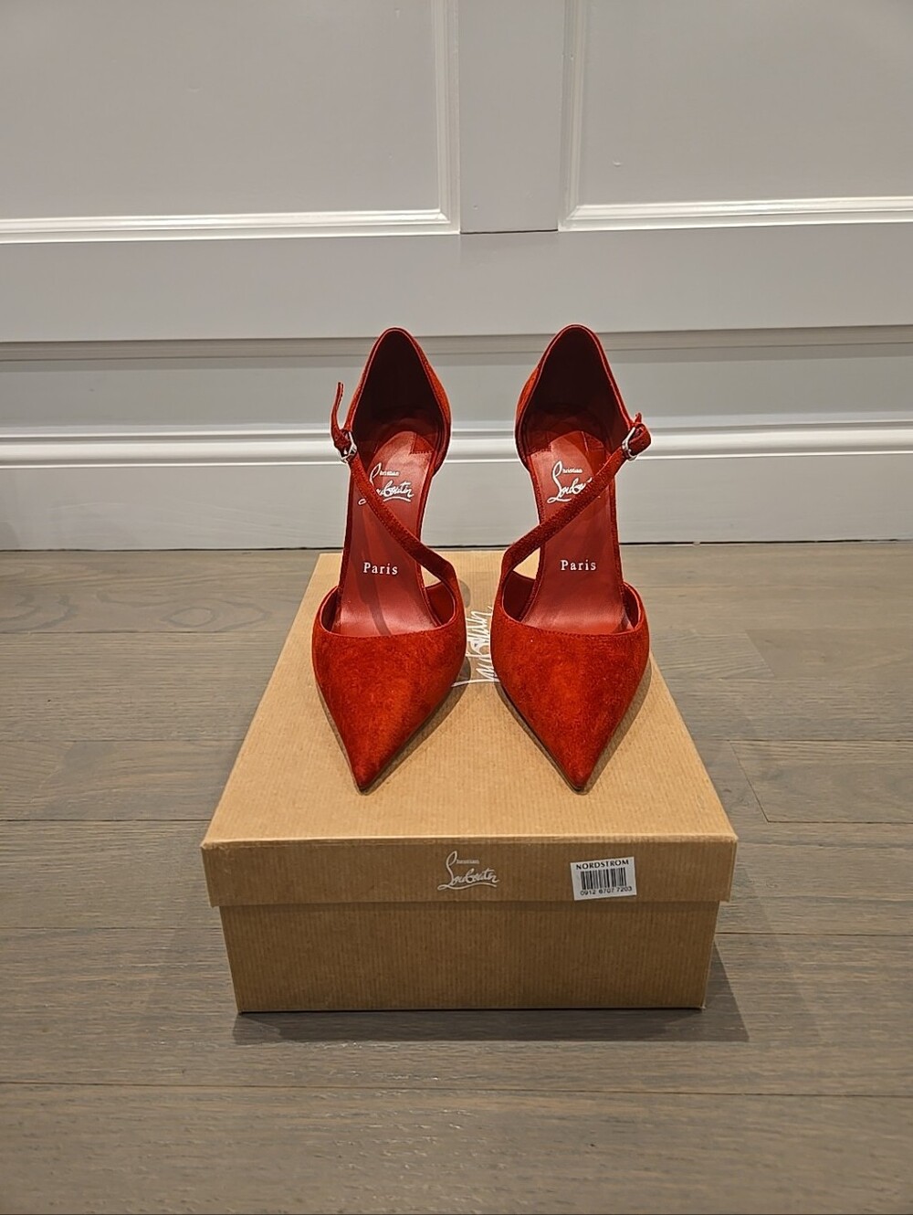 $1095 Christian Louboutin Miss Ziggyta 100 Suede Pump Women's EU 38.5 US 8.5 NWT - Picture 6 of 10